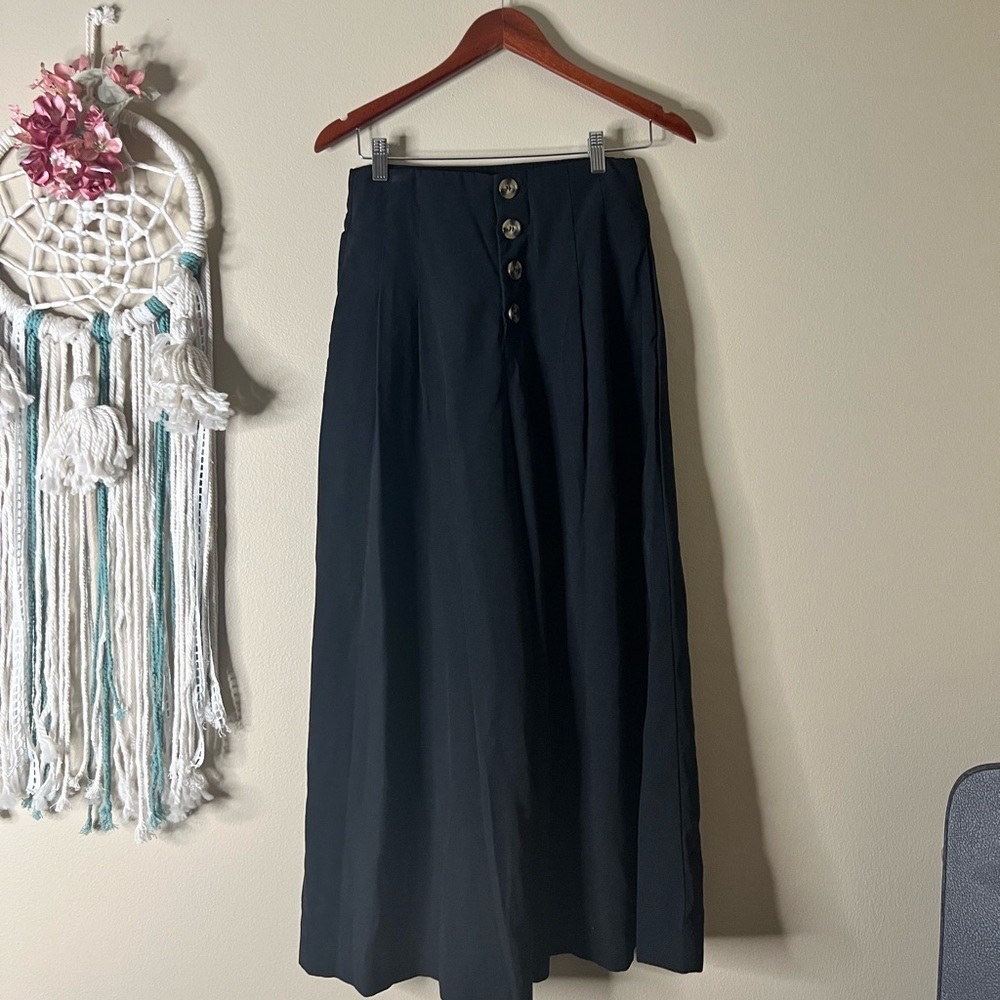 Zara Black Wide-Leg Pants